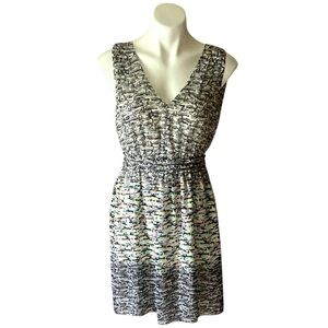 M.S.S.P Women’s White Sleeveless Nautical Fit & Flare Mini Dress Size Medium